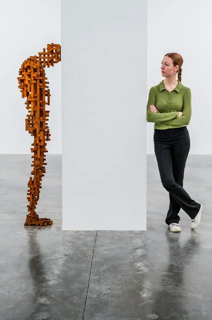 Antony Gormley’s new exhibition, Body Politic, opens at the White Cube in Bermondsey, southeast London, on Thursday, November 23, 2023. (Photo by Guy Bell/Alamy Live News)