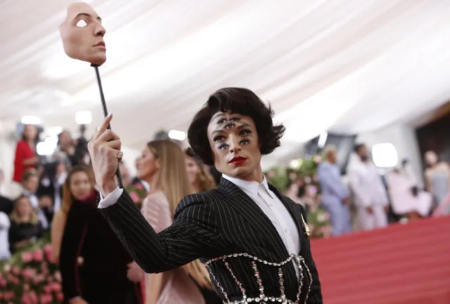 Ezra Miller attends the 2019 Met Gala celebrating “Camp: Notes on Fashion” at the Metropolitan Museum of Art on May 06, 2019 in New York City. (Photo by Andrew Kelly/Reuters)