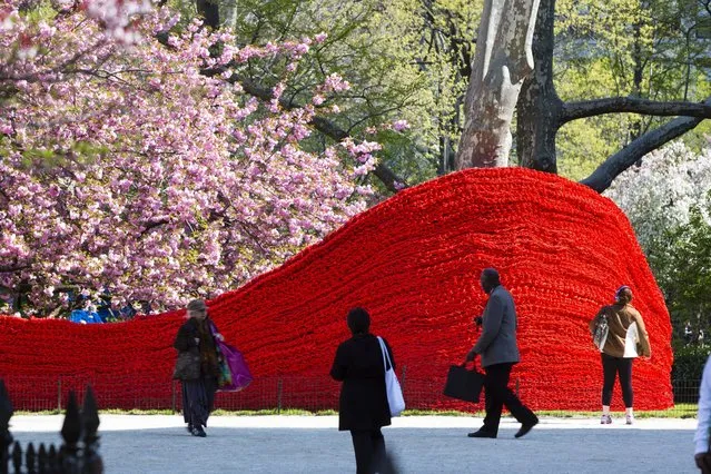 Red, Yellow, and Blue – A Cool Art Installation in Madison Square Park