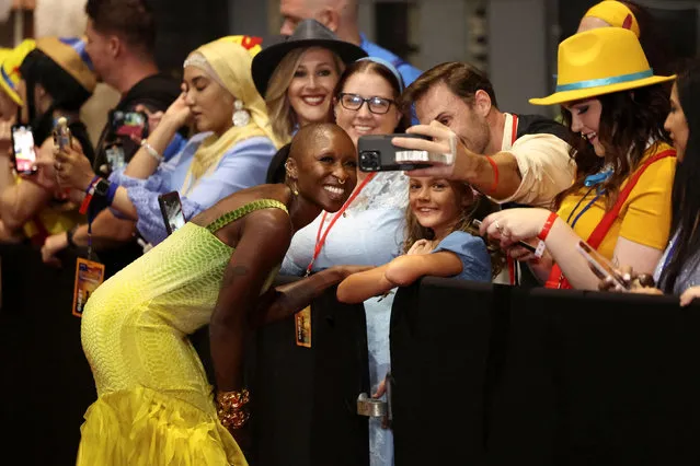 Cast member Cynthia Erivo attends a premiere for the film Pinocchio in Burbank, California, U.S., September 7, 2022. (Photo by Mario Anzuoni/Reuters)
