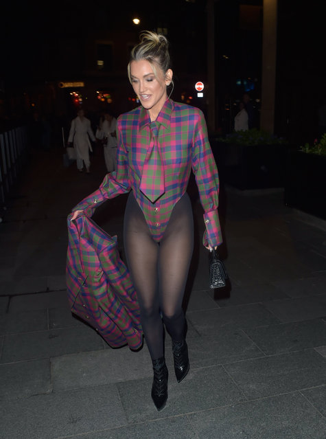 American singer and dancer Ashley Roberts attends the Helen Anthony show during London Fashion Week February 2025 on February 22, 2025 in London, England. (Photo by Timmie and Justin/GoffPhotos.com)