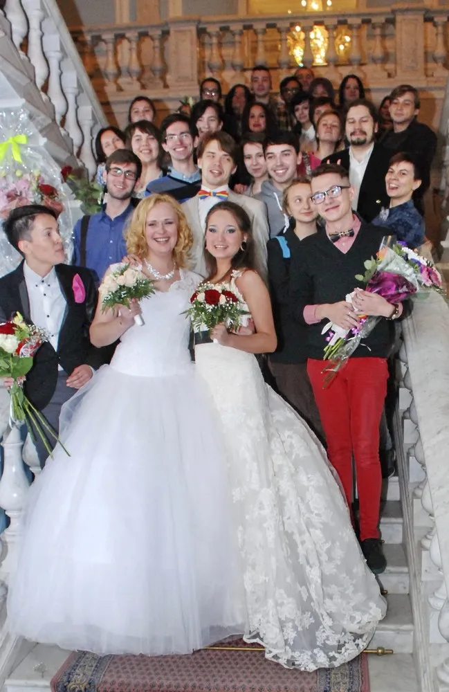 Brides Marry in Russia's “First LGBT Wedding” Thanks to Legal Loophole