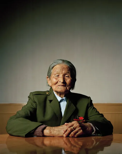 Liu Tianyou (91). Oldest living participant of the “Long March” in a retirement home for revolutionaries. Yanan, Shaanxi. (Photo by Mathias Braschler and Monika Fischer)