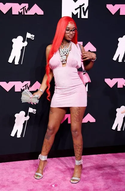 American rapper Sе xyy Red attends the 2023 MTV Video Music Awards at the Prudential Center in Newark, New Jersey, U.S., September 12, 2023. (Photo by Andrew Kelly/Reuters)