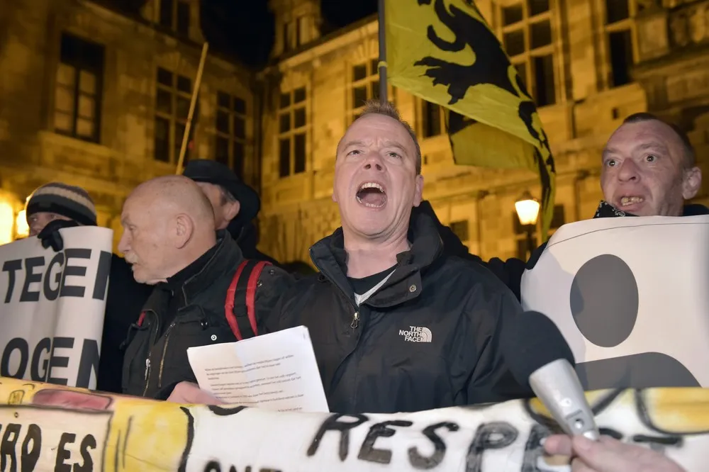 PEGIDA (Patriotic Europeans Against the Islamisation of the West) protests in Belgium 