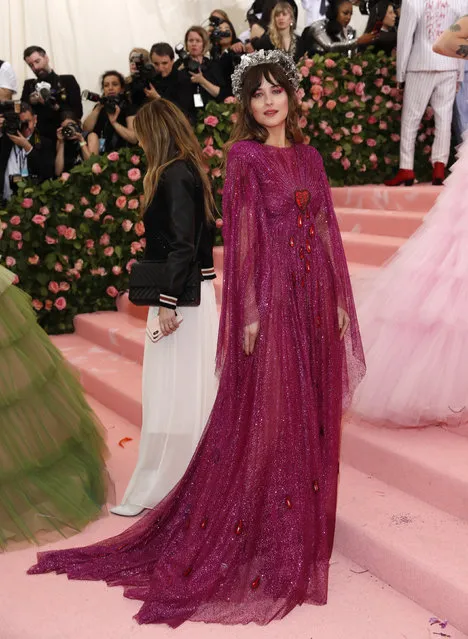 Dakota Johnson attends the 2019 Met Gala celebrating “Camp: Notes on Fashion” at the Metropolitan Museum of Art on May 06, 2019 in New York City. (Photo by Andrew Kelly/Reuters)