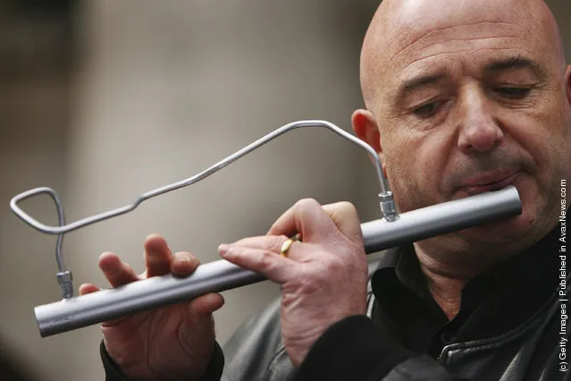 Music instruments made of car parts