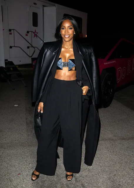 American singer Kelly Rowland is seen arriving to the Vinivia App launch event on April 04, 2024 in Los Angeles, California. (Photo by Rachpoot/Bauer-Griffin/GC Images)