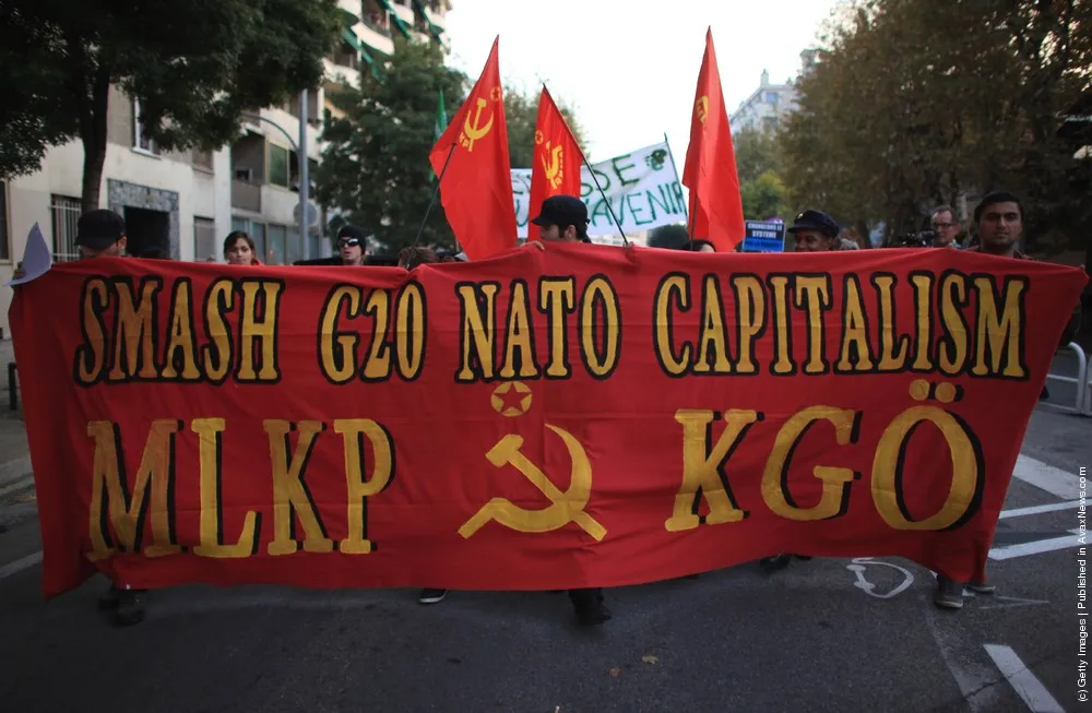 G20 Protesters Gather In Nice