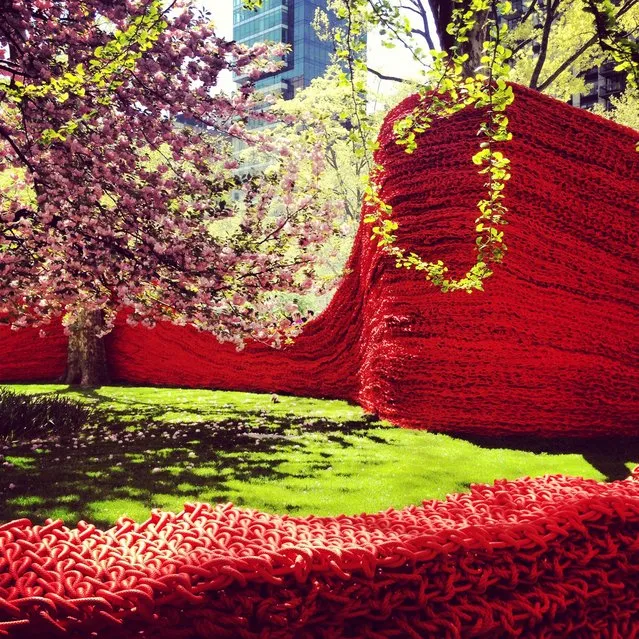Red, Yellow, and Blue – A Cool Art Installation in Madison Square Park