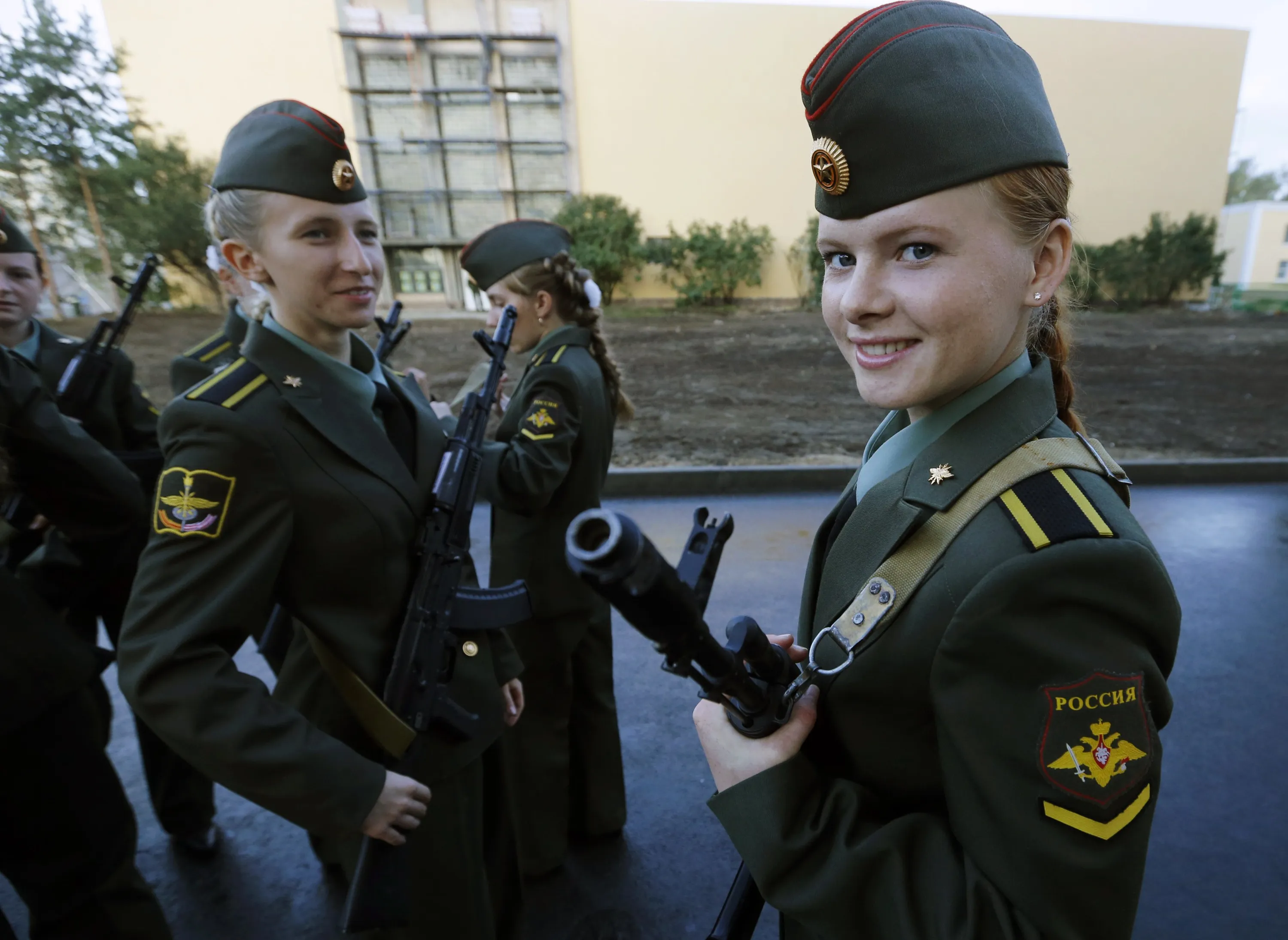 Russian Cadets During An Oath Taking Ceremony