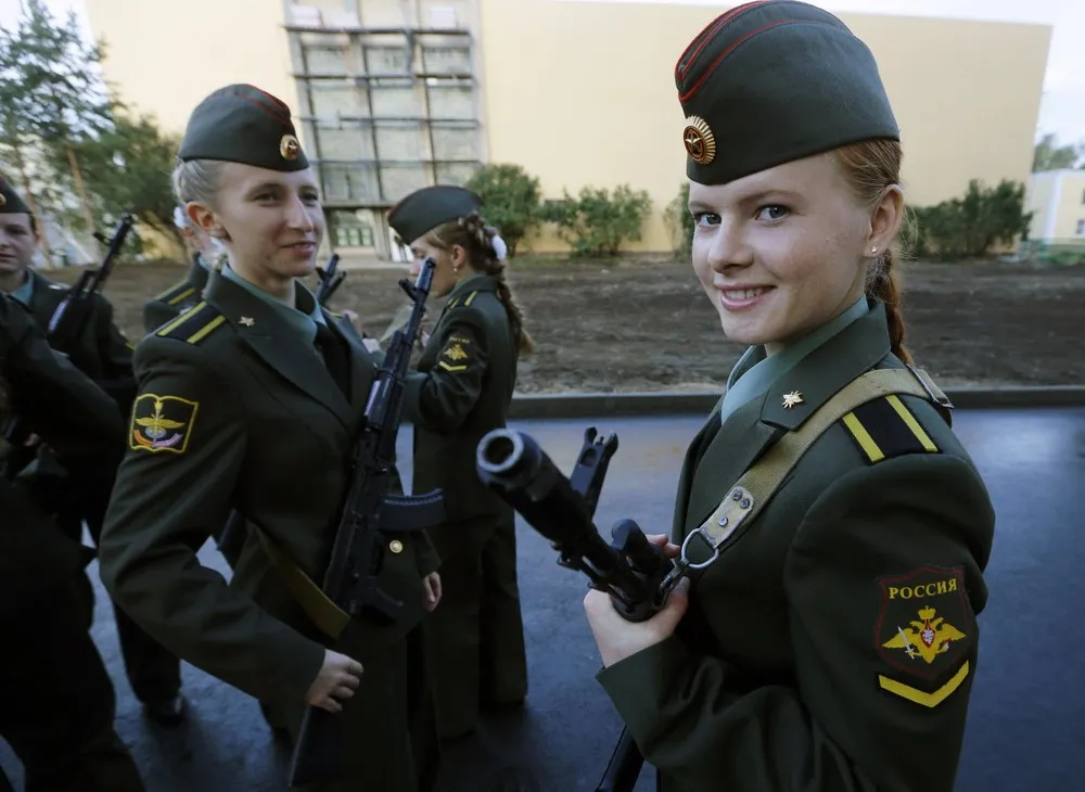 Russian Cadets During an Oath-Taking Ceremony