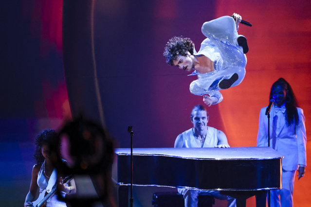 Benson Boone performs during the 67th Annual Grammy Awards in Los Angeles, California, U.S., February 2, 2025. (Photo by Mario Anzuoni/Reuters)
