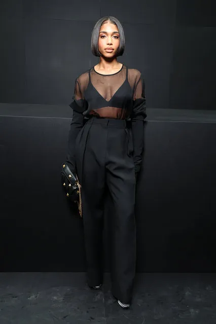 American model Lori Harvey attends the Valentino Womenswear Spring/Summer 2023 show as part of Paris Fashion Week  on October 02, 2022 in Paris, France. (Photo by Pascal Le Segretain/Getty Images)