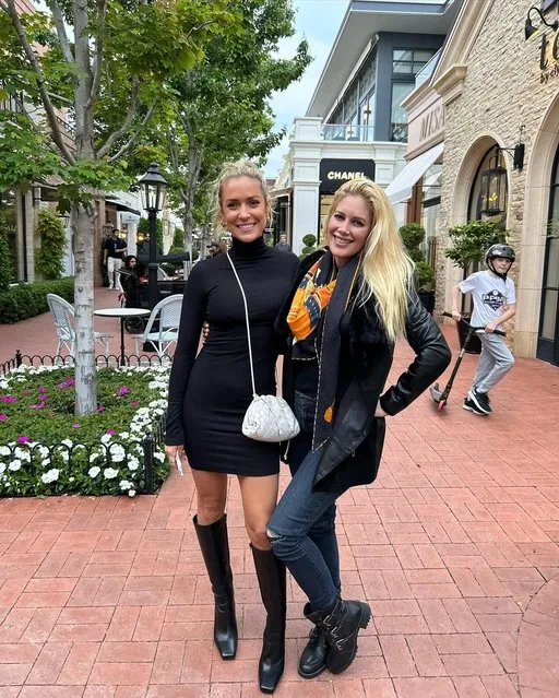 American TV personalitys Kristin Cavallari and Heidi Montag have a “moms' night out” in the first decade of June 2023. (Photo by heidimontag/Instagram)