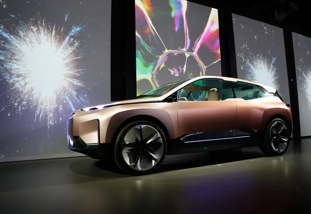 The BMW iNEXT electric autonomous concept car is introduced during a BMW press conference at the Los Angeles Auto Show in Los Angeles on November 28, 2018. (Photo by Mike Blake/Reuters)