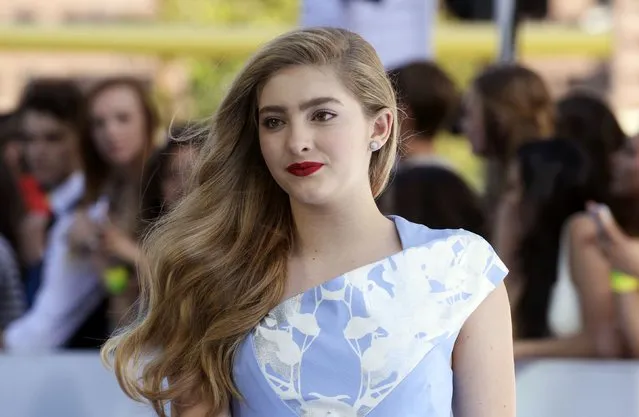 Actress Willow Shields arrives at the 2015 MTV Movie Awards in Los Angeles, California April 12, 2015. (Photo by Phil McCarten/Reuters)