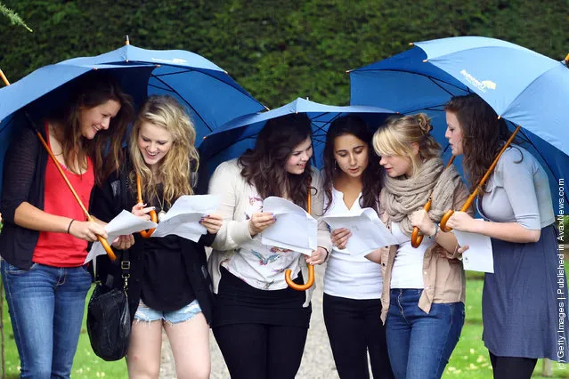 Students Throughout The UK Receive Their A Level Results