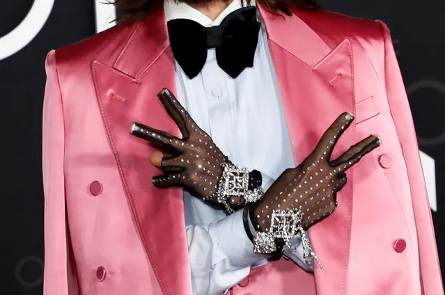 Cast member Jared Leto poses for a picture as he arrives for the premiere of the film “House of Gucci”, in Los Angeles, California, U.S., November 18, 2021. (Photo by Mario Anzuoni/Reuters)