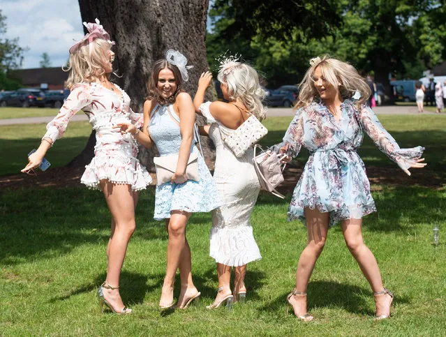 Racegoers enjoy the sun during day four of Royal Ascot at Ascot Racecourse on June 21, 2019 in Ascot, England. Royal Ascot is Britain's most valuable horse race meeting and social event running daily from 18 to 22 June 2019. (Photo by Splash News and Pictures)