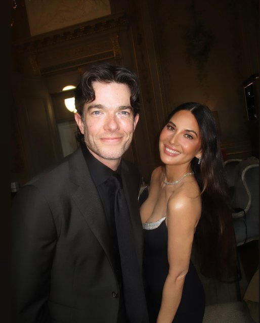 American comedian John Mulaney and American actress Olivia Munn share a snap from Vogue World Paris on June 23, 2024. (Photo by oliviamunn/Instagram)