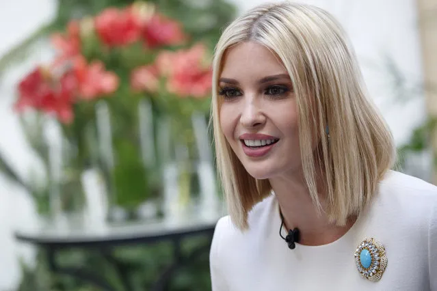 Ivanka Trump, the daughter and senior adviser to U.S. President Donald Trump, is interviewed by the Associated Press, Friday, November 8, 2019, in Rabat, Morocco. Trump is in Morocco promoting a global economic program for women. (Photo by Jacquelyn Martin/AP Photo)