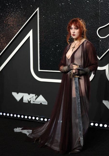 American singer-songwriter Chappell Roan attends the MTV Video Music Awards in Elmont, New York, U.S., September 11, 2024. (Photo by Andrew Kelly/Reuters)