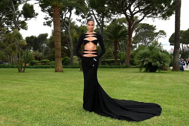 French fashion model Cindy Bruna poses during amfAR Gala Cannes 2022 at Hotel du Cap-Eden-Roc on May 26, 2022 in Cap d'Antibes, France. (Photo by Pascal Le Segretain/amfAR/Getty Images for amfAR)