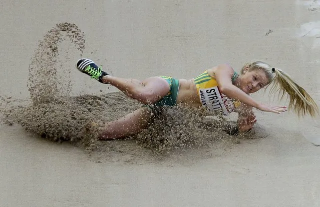 Brooke Stratton of Australia competes in the women's long jump qualification event at the 15th IAAF World Championships at the National Stadium in Beijing, China, August 27, 2015. (Photo by Dylan Martinez/Reuters)