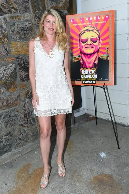 Meredith Ostrom arrives at the Hamptons Sneak Screening of Open Road Films' “Rock the Kasbah” on Friday, August 28, 2015 in East Hampton, N.Y. (Photo by Scott Roth/Invision for Open Road Films/AP Images)
