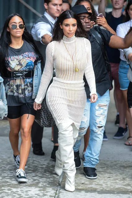 Television personality Kim Kardashian leaves her Manhattan apartment on September 07, 2016 in New York City. (Photo by Ray Tamarra/GC Images)