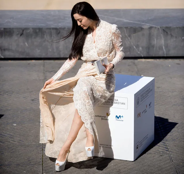 Chinese actress Fan Bingbing poses during a photocall at the San Sebastian Film Festival to promote the feature film “I Am Not Madame Bovary” in San Sebastian, Spain September 18, 2016. (Photo by Vincent West/Reuters)