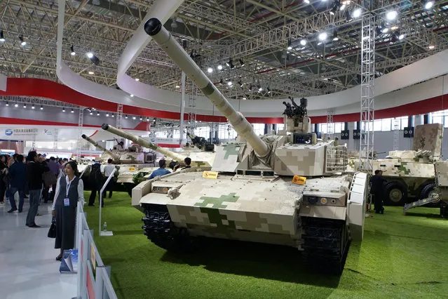 A VT5 lightweight main battle tank, built by China North Industries Corp (Norinco), is on display at Airshow China in Zhuhai, Guangdong province November 3, 2016. (Photo by Tim Hepher/Reuters)