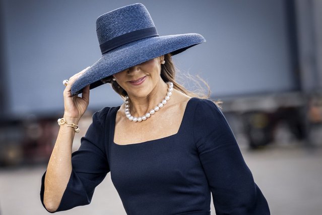 Denmark's Queen Mary at the parade during the flag day for Denmark's deployed at Christiansborg Palace Square in Copenhagen, Thursday, September 5, 2024. (Photo by Ida Marie Odgaard/Ritzau Scanpix)