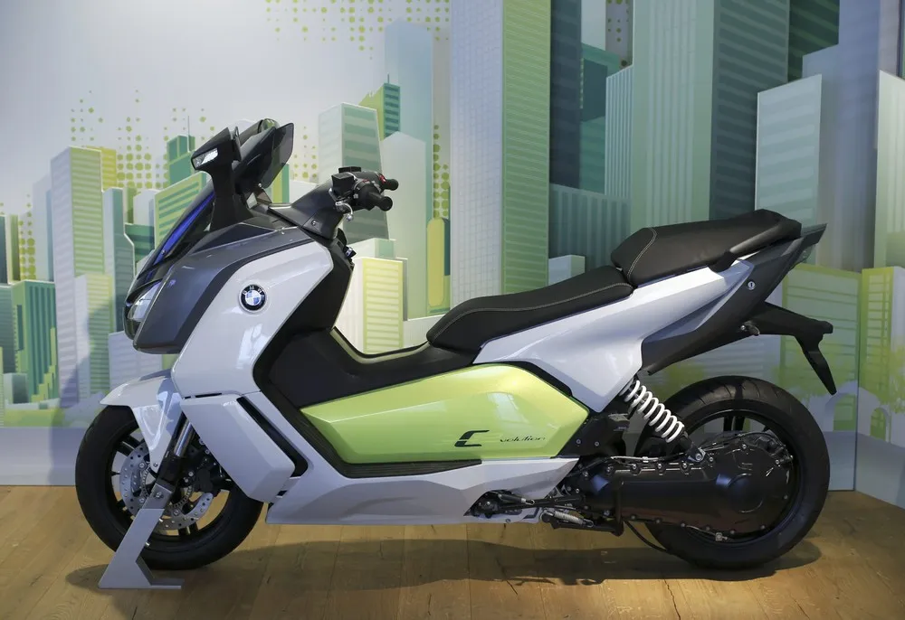 A BMW C Evolution Electric Maxi-Scooter