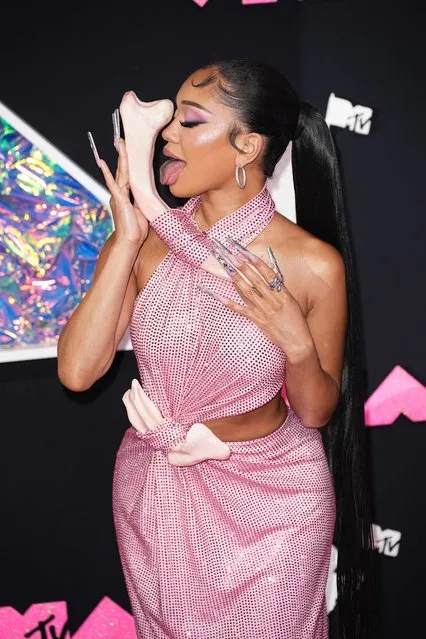 American rapper Saweetie attends the MTV Music Video Awards at the Prudential Center on September 12, 2023 in Newark, New Jersey. (Photo by John Nacion/WireImage)