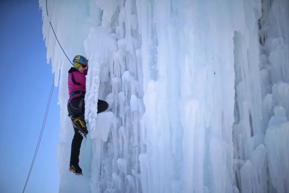 Silo Ice Climbing