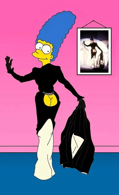 Marge Simpson in Thierry Mugler 1995.