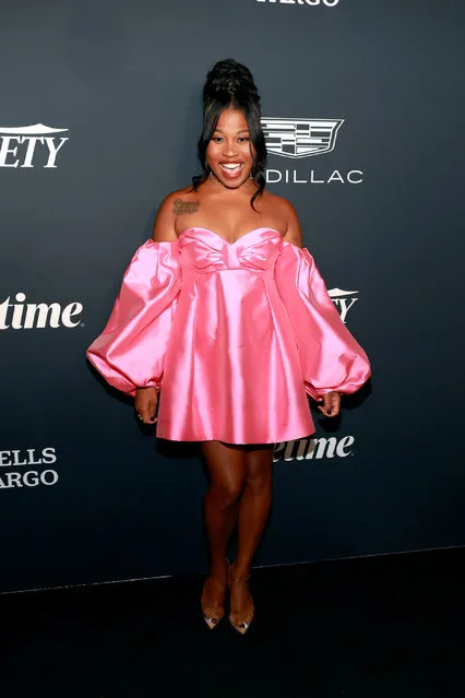 American actress Dominique Fishback attends the 2023 Variety Power Of Women at Mother Wolf on November 16, 2023 in Los Angeles, California. (Photo by Kayla Oaddams/Getty Images)