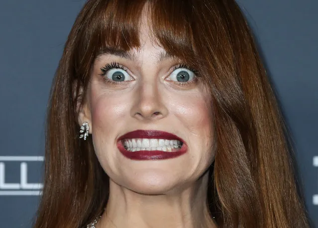 Actress Riley Keough reacts to the cameras at the Baby2Baby 10-Year Gala in Los Angeles, California on November 13, 2021. (Photo by Action Press/Rex Features/Shutterstock)