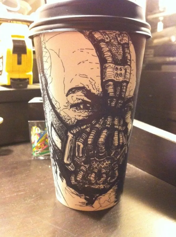 Paper Coffee Cup Art by Miguel Cardona