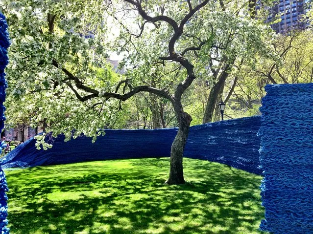 Red, Yellow, and Blue – A Cool Art Installation in Madison Square Park