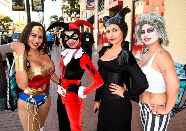 Guests attend Day 1 of Comic-Con International 2014 on July 24, 2014 in San Diego, California. (Photo by Frazer Harrison/AFP Photo)