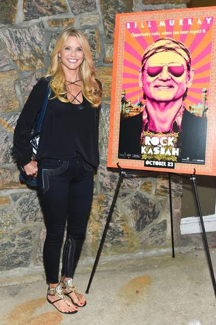 Model Christie Brinkley arrives at the Hamptons Sneak Screening of Open Road Films' “Rock the Kasbah” on Friday, August 28, 2015 in East Hampton, N.Y. (Photo by Scott Roth/Invision for Open Road Films/AP Images)