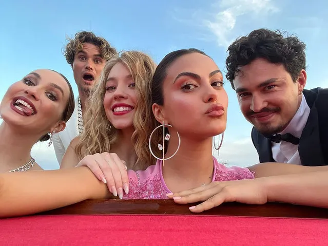 American actress Camila Mendes and her “Armani Army” arrive in Venice in the first decade of September 2022. (Photo by camimendes/Instagram)