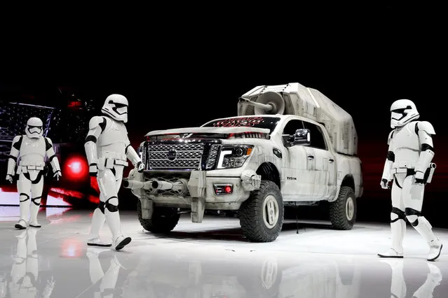 The “Star Wars”-themed Nissan Titan custom truck is introduced during the Los Angeles Auto Show, Thursday, November 30, 2017, in Los Angeles. (Photo by Chris Carlson/AP Photo)