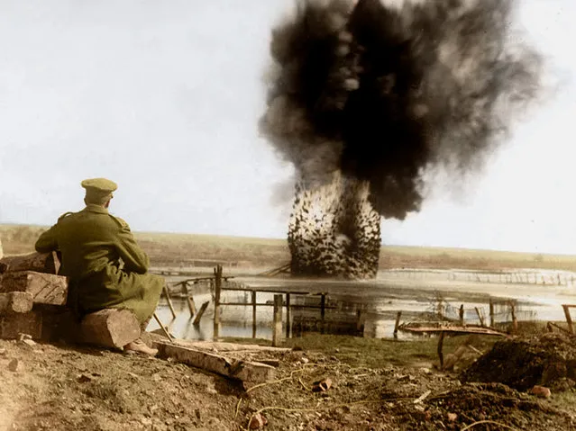 Clearing the way for our advancing troops, 1916. (Photo by PhotograFix/mediadrumworld.com)