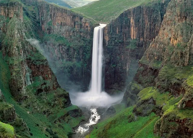The Maletsunyane Falls is a 192-metre high waterfall located in the Southern African country Lesotho. (Photo by Leksele/Shutterstock)