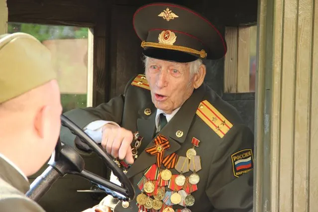 The traditional Victory Parade in Lipetsk, Russia May 9, 2013. (Photo by LipetskMedia)