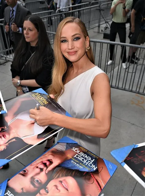 American actress Jennifer Lawrence arrives at the “No Hard Feelings” premiere at AMC Lincoln Square Theater on June 20, 2023 in New York City. (Photo by James Devaney/GC Images)